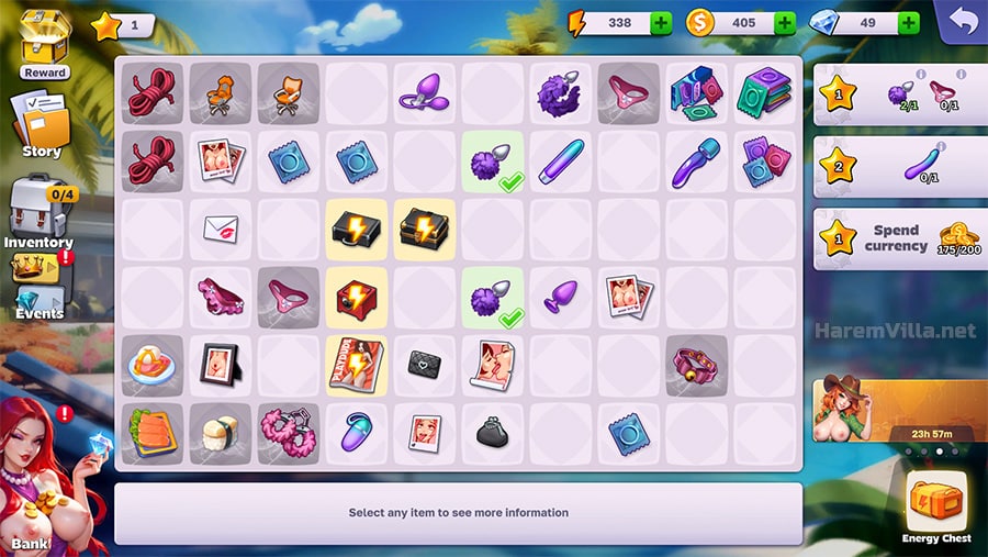 Objets à fusionner pour gagner des étoiles