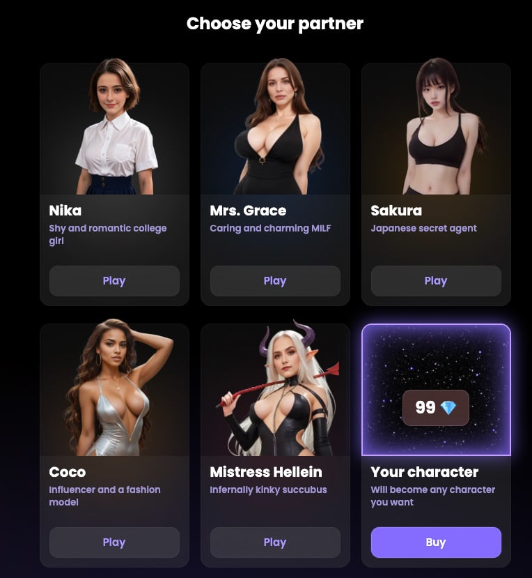 filles IA sexy sur Hubba AI