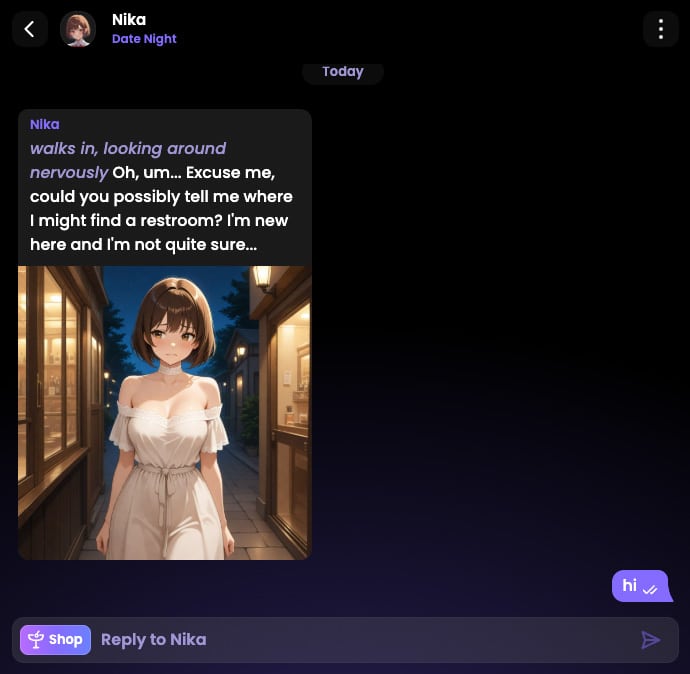 IA hentai sur le site Hubba.ai