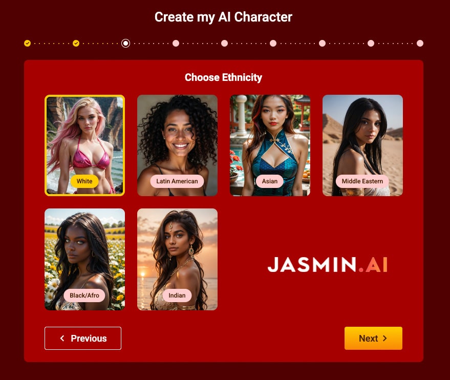 création d'une IA girlfriend sur Jasmin.AI